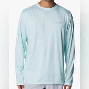 Columbia Men's PFG Terminal Tackle Fish Flag Long Sleeve Fishing Shirt Small